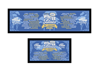 Winter Blues 2025 Bar Runner